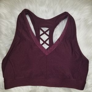 AVIA Women's Sports Bra Burgundy